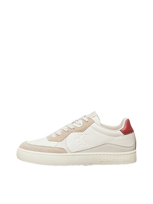 Sneaker classic bianco/travertino Calvin Klein Jeans | YM0YM011530LH